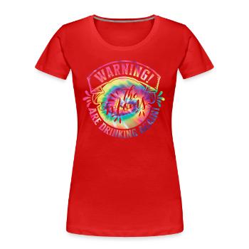 Warnung Moms Friends Reunion Girls Trip - Frauen Premium Bio T-Shirt - Rot - Vorne - Mia (176cm)