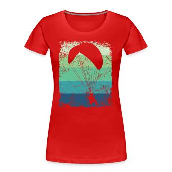 Parapente motorisé Paramoteur paramoteur - T-shirt bio Premium Femme - rouge - Devant - Mia (176cm)
