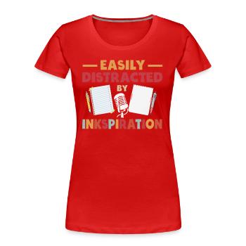 Poésie Slam Encre Stimulation Slam Poésie - T-shirt bio Premium Femme - rouge - Devant - Mia (176cm)