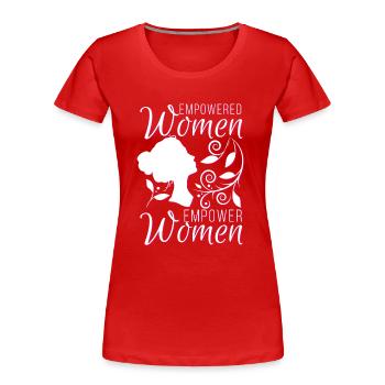 Empowered women Empower women - T-shirt bio Premium Femme - rouge - Devant - Mia (176cm)