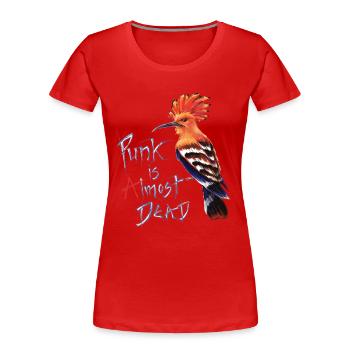 Punk - spreadmusic2015 - Frauen Premium Bio T-Shirt - Rot - Vorne - Mia (176cm)