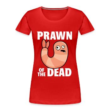 Garnelen der Toten - Frauen Premium Bio T-Shirt - Rot - Vorne - Mia (176cm)
