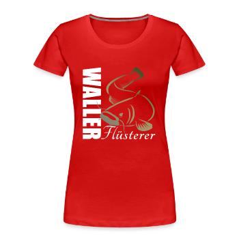 Waller chuchoteur - T-shirt bio Premium Femme - rouge - Devant - Mia (176cm)