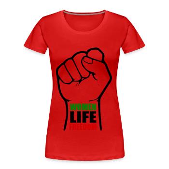 Women life freedom - T-shirt bio Premium Femme - rouge - Devant - Mia (176cm)