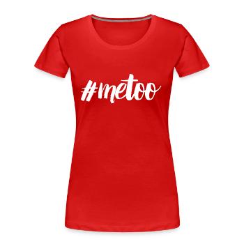 me Too - T-shirt bio Premium Femme - rouge - Devant - Mia (176cm)
