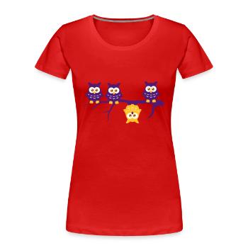 Be different 4 owls Abdulazeez differ - Women's Premium Organic T-Shirt - red - Front - Mia (176cm)