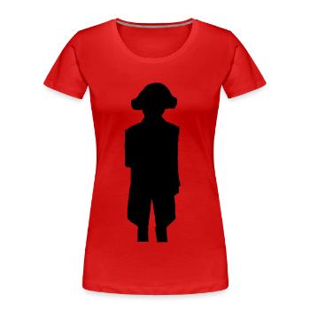 Napoleon Bonaparte Schatten - Frauen Premium Bio T-Shirt - Rot - Vorne - Mia (176cm)
