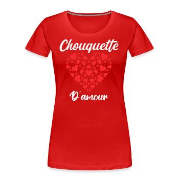 Chouquette - Frauen Premium Bio T-Shirt - Rot - Vorne - Mia (176cm)