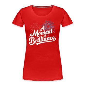 Pyrotechniker Feuerwerk Pyrotechnik - Frauen Premium Bio T-Shirt - Rot - Vorne - Mia (176cm)