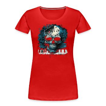 Piano d’horreur - T-shirt bio Premium Femme - rouge - Devant - Mia (176cm)