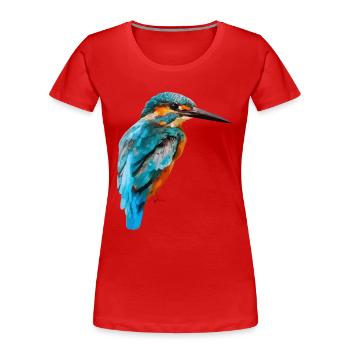 kingfisher - Women's Premium Organic T-Shirt - red - Front - Mia (176cm)