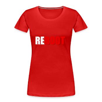 Computer - Frauen Premium Bio T-Shirt - Rot - Vorne - Mia (176cm)