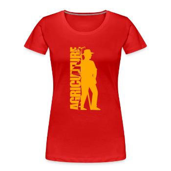 Agriculture - Agriculture - Women's Premium Organic T-Shirt - red - Front - Mia (176cm)