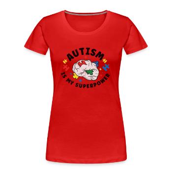 Autism Awareness Autism Disease Autistic Gift - Frauen Premium Bio T-Shirt - Rot - Vorne - Mia (176cm)