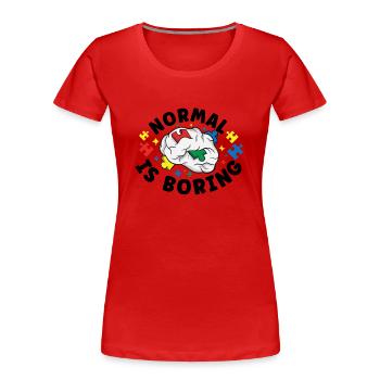 Autism Awareness Autism Disease Autistic Gift - Frauen Premium Bio T-Shirt - Rot - Vorne - Mia (176cm)