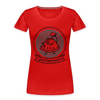 Pastèque - T-shirt bio Premium Femme - rouge - Devant - Mia (176cm)