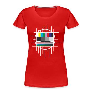 testbild - Frauen Premium Bio T-Shirt - Rot - Vorne - Mia (176cm)