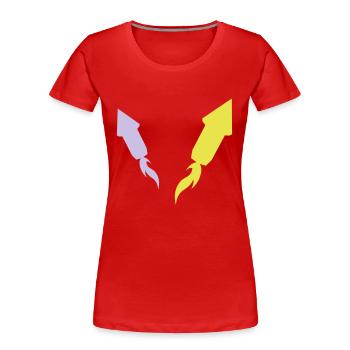 firecracker - Women's Premium Organic T-Shirt - red - Front - Mia (176cm)