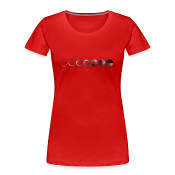 Blende Fotografie Objektiv Kamera - Frauen Premium Bio T-Shirt - Rot - Vorne - Mia (176cm)