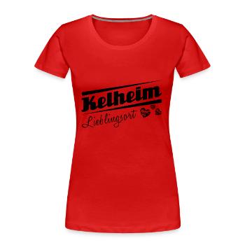 Kelheim - Lieblingsort mit Stadtnamen - Frauen Premium Bio T-Shirt - Rot - Vorne - Mia (176cm)