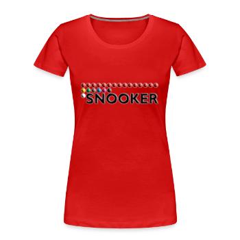 SNOOKER - Bälle - Frauen Premium Bio T-Shirt - Rot - Vorne - Mia (176cm)