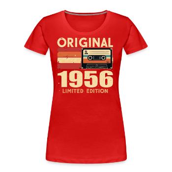 Geburtstag 1956 - Legendär Seit 1956 Geschenk 1956 - Frauen Premium Bio T-Shirt - Rot - Vorne - Mia (176cm)