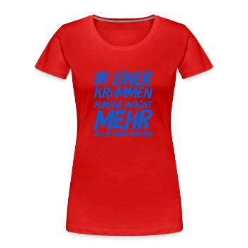 steh zu dir - Frauen Premium Bio T-Shirt - Rot - Vorne - Mia (176cm)