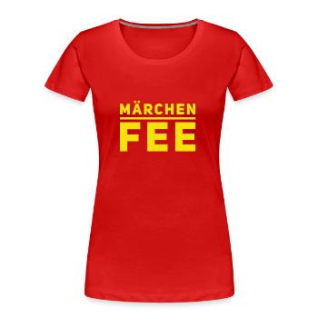 Un conte de fées - T-shirt bio Premium Femme - rouge - Devant - Mia (176cm)