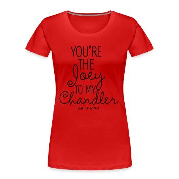 Friends Beste Freunde Joey und Chandler - Frauen Premium Bio T-Shirt - Rot - Vorne - Mia (176cm)