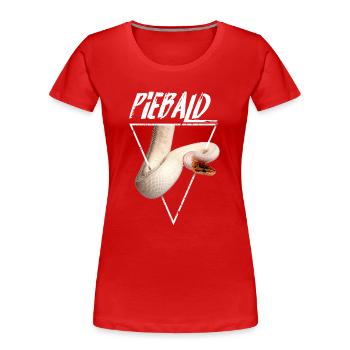 Piebald Ball Python Reptilienpfleger - Frauen Premium Bio T-Shirt - Rot - Vorne - Mia (176cm)