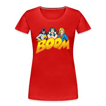DC Comics Originals Wonder Woman Supergirl - Frauen Premium Bio T-Shirt - Rot - Vorne - Mia (176cm)