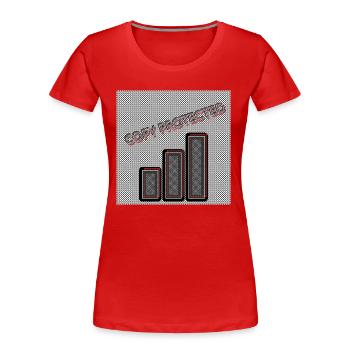 Protection contre la copie - Image - 2023 - T-shirt bio Premium Femme - rouge - Devant - Mia (176cm)