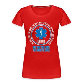 Medizinisch Technischer Assistent Notaufnahme - Frauen Premium Bio T-Shirt - Rot - Vorne - Mia (176cm)