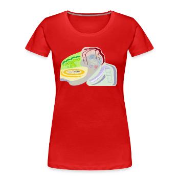 Spielplatz meines Geistes - Frauen Premium Bio T-Shirt - Rot - Vorne - Mia (176cm)