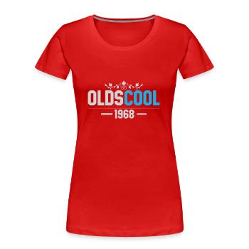 1968 Oldscool 50th Birthday1968 - Women's Premium Organic T-Shirt - red - Front - Mia (176cm)