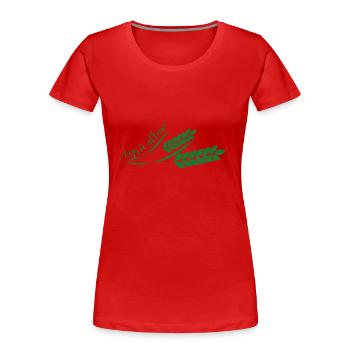 Agriculture with fern - agriculture with fern - Women's Premium Organic T-Shirt - red - Front - Mia (176cm)