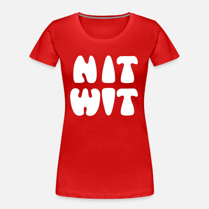 NITWIT - Women's Premium Organic T-Shirt - red