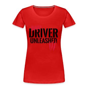 Wilder Fahrer entfesselt - Frauen Premium Bio T-Shirt - Rot - Vorne - Mia (176cm)