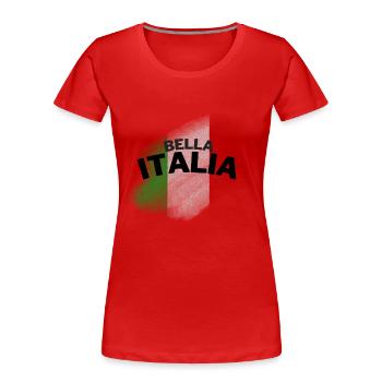 Bella Italia - Women's Premium Organic T-Shirt - red - Front - Mia (176cm)