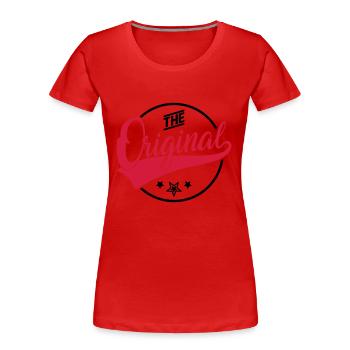 The Original - Das Original - The Remix - Familie - Women's Premium Organic T-Shirt - red - Front - Mia (176cm)