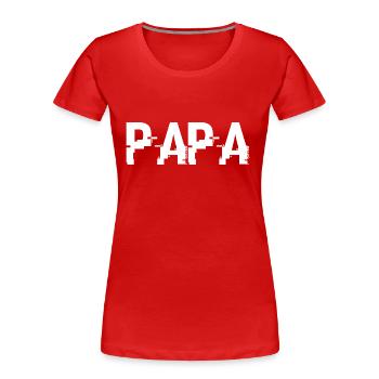 Papa-Geschenk - Der beste Papa - Frauen Premium Bio T-Shirt - Rot - Vorne - Mia (176cm)