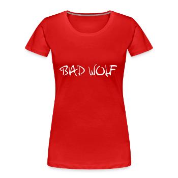 bad_wolf - Frauen Premium Bio T-Shirt - Rot - Vorne - Mia (176cm)