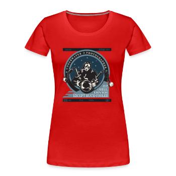 Underwater Photographer Diving - Women's Premium Organic T-Shirt - red - Front - Mia (176cm)