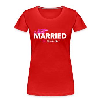 just married 30 years - Women's Premium Organic T-Shirt - red - Front - Mia (176cm)
