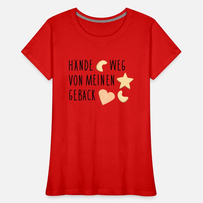Gebäck Spruch Frauen Premium Bio T-Shirt