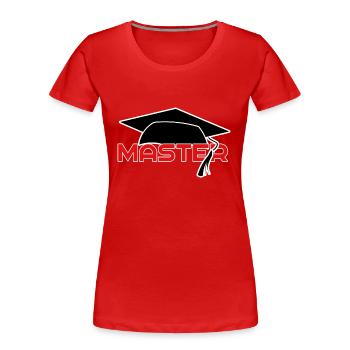 teacher master - Frauen Premium Bio T-Shirt - Rot - Vorne - Mia (176cm)