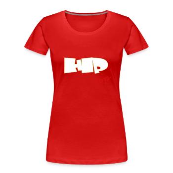 Hip Hop Rap hip hop - Frauen Premium Bio T-Shirt - Rot - Vorne - Mia (176cm)