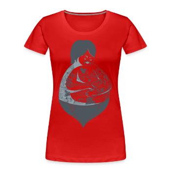 Tattoo Guy - Frauen Premium Bio T-Shirt - Rot - Vorne - Mia (176cm)