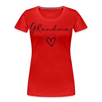 Grandma. Grandma gift - Women's Premium Organic T-Shirt - red - Front - Mia (176cm)
