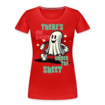 Lustige Geister Verkleidung Halloween Outfit - Frauen Premium Bio T-Shirt - Rot - Vorne - Mia (176cm)